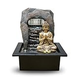 Zen'Light - Zimmerbrunnen Dao - Abnehmbarer Buddha & LED-Beleuchtung - Moderne Zen Deko, Ideal für...